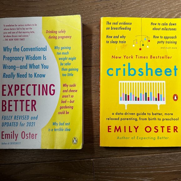 Emily Oster Other Cribsheet Expecting Better 2 Books Collection Set